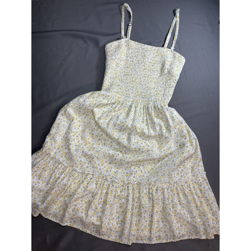 Hollister Teen Juniors Women's Floral Smocked Sundress XS